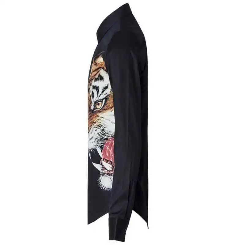 Tiger Head 3D Digital Printing Cotton 2020 New Men Long Sleeve Male Fashion Turn Down Collar Casual Tops Shirts Plus Size
Tiger Head 3D Digital Printing Cotton 2020 New Men Long Sleeve Male Fashion Turn Down Collar Casual Tops Shirts Plus Size