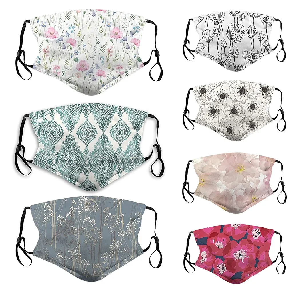 Adult male & female 7pc Face Mask Washable dustproof Protect Face Mouth Cover Floral print Outdoor Reusable Masks Drop Ship New
Adult male & female 7pc Face Mask Washable dustproof Protect Face Mouth Cover Floral print Outdoor Reusable Masks Drop Ship New