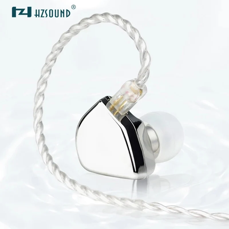 

HZSOUND Heart Mirror 10mm Driver Unit In Ear Wired Headphones CNC HIFI Headset DJ Monitor Earphones with wire For Smartphone PC