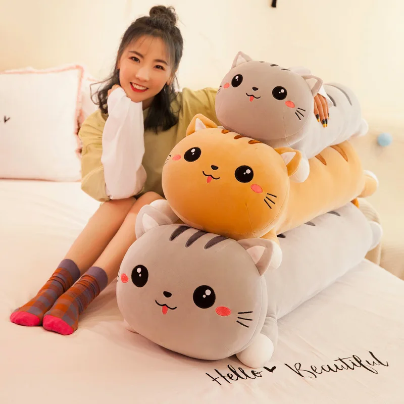 50-130cm Giant Kawaii Lying cat plush soft pillow cute stuffed animal toys lovely doll for kids Girls Christmas Birthday gift
50-130cm Giant Kawaii Lying cat plush soft pillow cute stuffed animal toys lovely doll for kids Girls Christmas Birthday gift