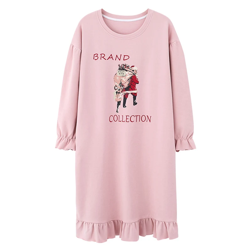 Women Nightgowns Long Sleeve Autumn Cotton Soft Cozy Print Kawaii Korean Trendy 3XL Baggy Sleepwear Nightdress Chic Daily Casual
Women Nightgowns Long Sleeve Autumn Cotton Soft Cozy Print Kawaii Korean Trendy 3XL Baggy Sleepwear Nightdress Chic Daily Casual