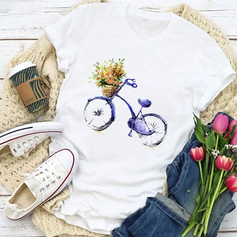 Aesthetic Car and Flower Graphic Print T Shirt White Top Female Harajuku T-Shirts with Short Sleeves Round Neck Women T Shirt
Aesthetic Car and Flower Graphic Print T Shirt White Top Female Harajuku T-Shirts with Short Sleeves Round Neck Women T Shirt