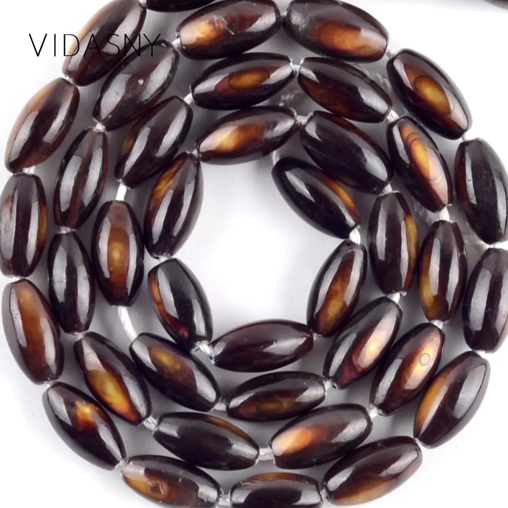 Natural Stone Brown Mop Shell Beads For Jewelry Making 5*10mm Charm Spacer Beads Fit For Necklace Bracelet 15" Strand Wholesale
Natural Stone Brown Mop Shell Beads For Jewelry Making 5*10mm Charm Spacer Beads Fit For Necklace Bracelet 15" Strand Wholesale