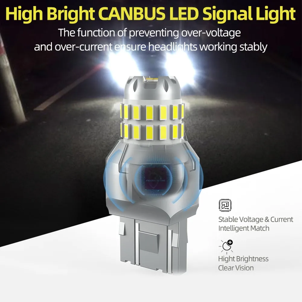 2*7W Car Brake Reversing Light Rear Fog Lamp High-brightness Decoding LED Bulbs Car Lights Accessories Golden/white 12V
2*7W Car Brake Reversing Light Rear Fog Lamp High-brightness Decoding LED Bulbs Car Lights Accessories Golden/white 12V