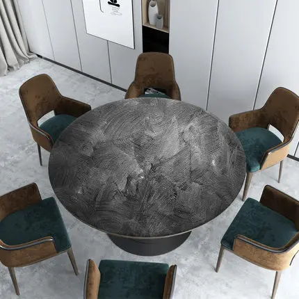 Thickened pvc round soft glass mat Grey marble round table cloth oilcloth tea Table cloth cover waterproof table mat
Thickened pvc round soft glass mat Grey marble round table cloth oilcloth tea Table cloth cover waterproof table mat