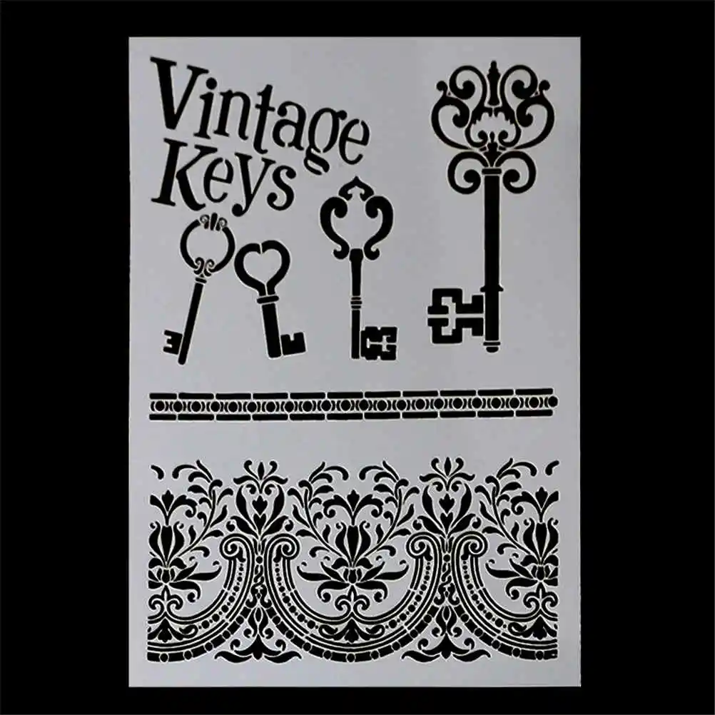 DIY lace frame vintage keys Craft Layering Stencils For Walls Painting Scrapbooking Stamping Stamp Album Decorative Embossing
DIY lace frame vintage keys Craft Layering Stencils For Walls Painting Scrapbooking Stamping Stamp Album Decorative Embossing