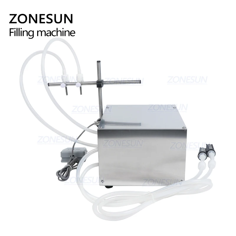 ZONESUN Double Nozzles Semi-automatic Liquid Beverage Milk Juice Filling Machine Water Perfume Bottle Filler ZS-DPYT2P
ZONESUN Double Nozzles Semi-automatic Liquid Beverage Milk Juice Filling Machine Water Perfume Bottle Filler ZS-DPYT2P
