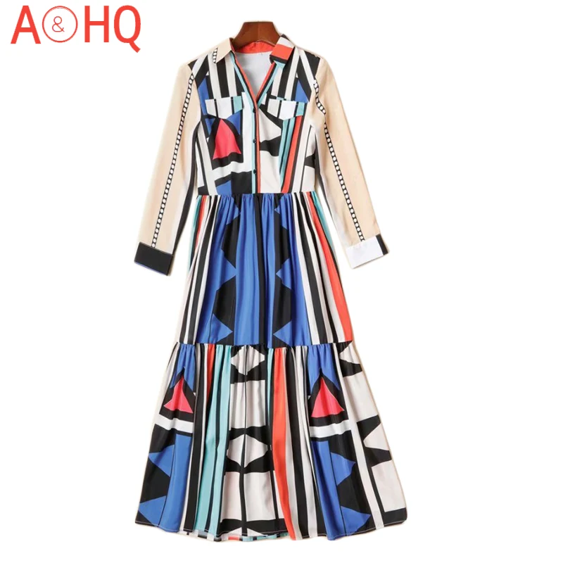 Runway 2021 Spring New Women Vintage Elegant Geometric Color Matching Print Fashion Office Slim Midi Shirt Dress
Runway 2021 Spring New Women Vintage Elegant Geometric Color Matching Print Fashion Office Slim Midi Shirt Dress
