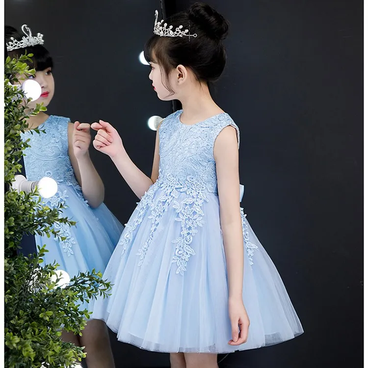 Girls' princess dress children's wedding dress summer foreign style girl flower girl little host dress pompous gauze dress blue
Girls' princess dress children's wedding dress summer foreign style girl flower girl little host dress pompous gauze dress blue