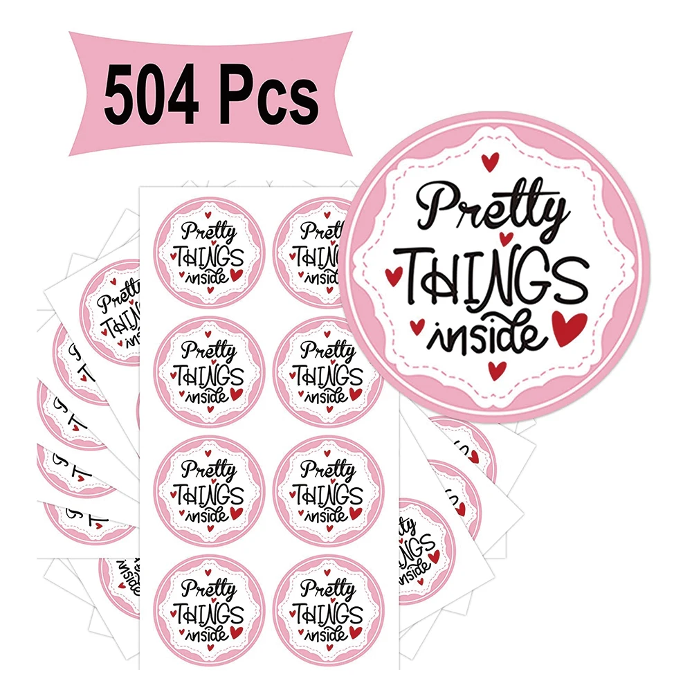 Pink Pretty Things Inside Stickers - Round Pink Thank You Stickers with Hearts 2 Inch 504 Total Labels
Pink Pretty Things Inside Stickers - Round Pink Thank You Stickers with Hearts 2 Inch 504 Total Labels