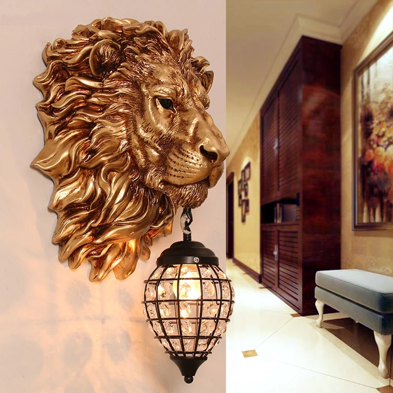 French Luxury Lion Animal Shade Wall Lamp Nordic Home Decor Kitchen Wall Light Vintage Bedroom Indoor Lighting Wall Sconce Lamp
French Luxury Lion Animal Shade Wall Lamp Nordic Home Decor Kitchen Wall Light Vintage Bedroom Indoor Lighting Wall Sconce Lamp