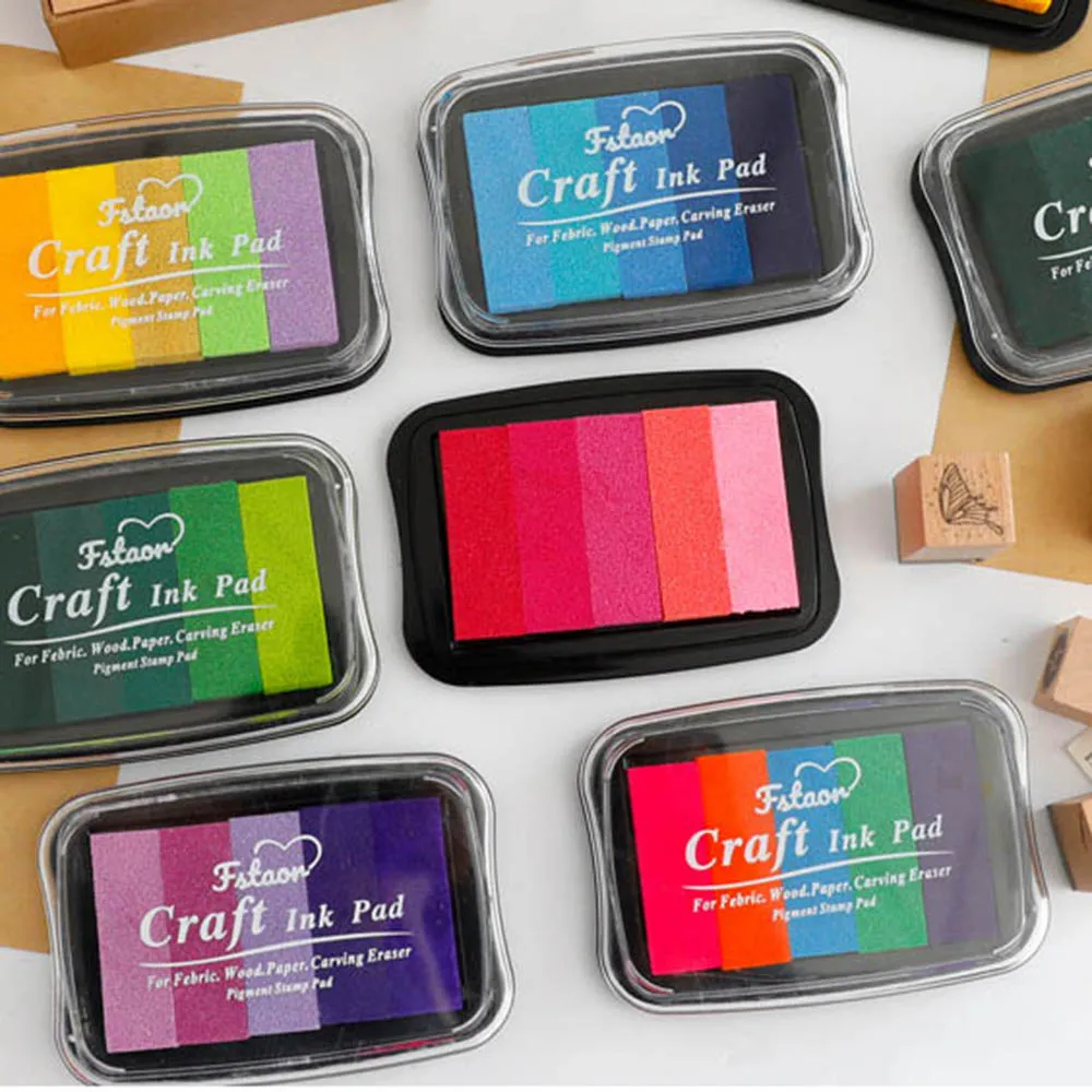 5 Color Gradient Color Inkpad Finger Painting Inkpad Stamps for Scrapbooks Photo Albums DIY Decorative
5 Color Gradient Color Inkpad Finger Painting Inkpad Stamps for Scrapbooks Photo Albums DIY Decorative