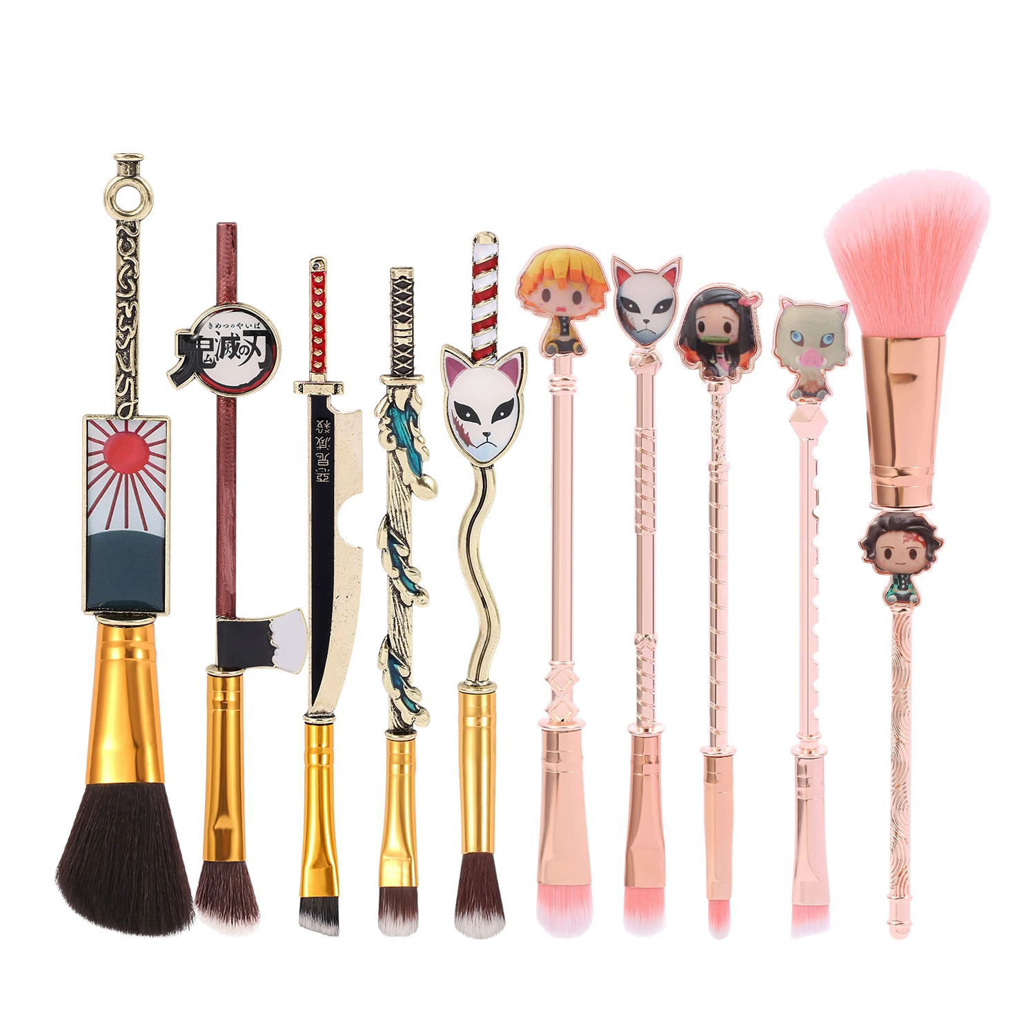Japan Anime Cosplay10pcs Demon Slayer Kimetsu no Yaiba Makeup Brushes Set Tool Women Powder Eyeshadow Face Cosmeitcs Fan Collect
Japan Anime Cosplay10pcs Demon Slayer Kimetsu no Yaiba Makeup Brushes Set Tool Women Powder Eyeshadow Face Cosmeitcs Fan Collect