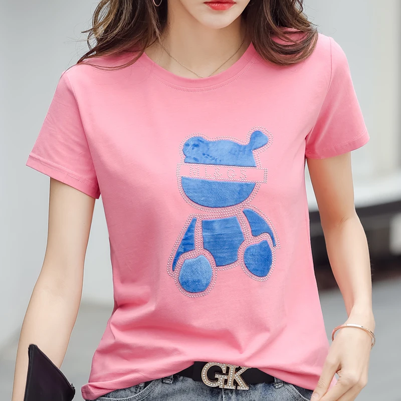 BOBOKATEER Femme T-shirts Casual Short Sleeve Cotton T Shirt Women Clothes Plus Size Woman T-shirty Damskie Camisetas Mujer 2021
BOBOKATEER Femme T-shirts Casual Short Sleeve Cotton T Shirt Women Clothes Plus Size Woman T-shirty Damskie Camisetas Mujer 2021