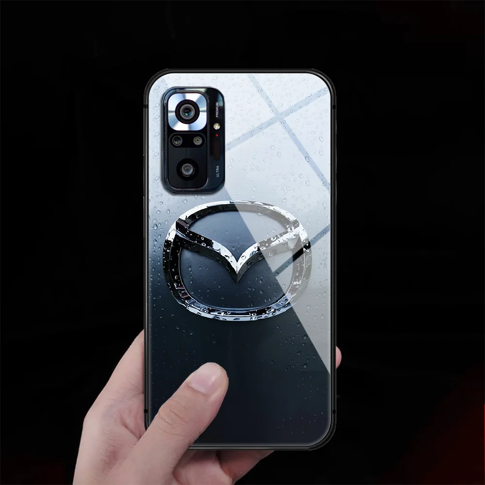Mazdas Tempered Glass Phone Case Cover For Xiaomi Redmi Note 7 8 9 10 K40 A C S T Pro Black Fashion Cover Black 
Mazdas Tempered Glass Phone Case Cover For Xiaomi Redmi Note 7 8 9 10 K40 A C S T Pro Black Fashion Cover Black