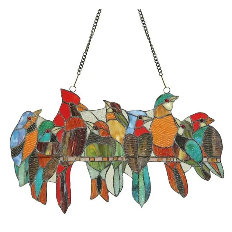 Multicolor Birds Ornaments Stained Glass Suncatcher Window Hanging Art Ornaments for Home Decoration and Gifts
Multicolor Birds Ornaments Stained Glass Suncatcher Window Hanging Art Ornaments for Home Decoration and Gifts