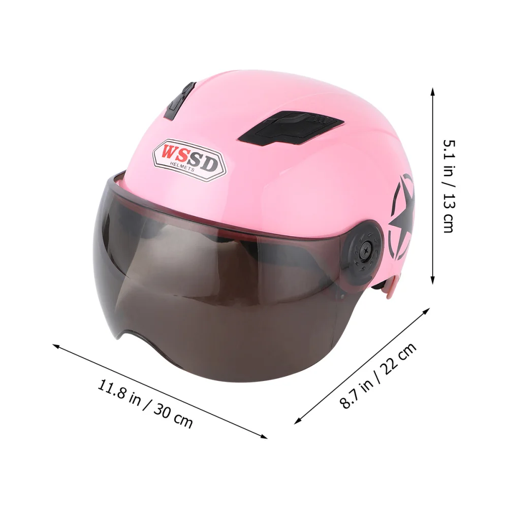 Adorable Motorcycle Helmet Fashion Cycling Helmet Protective Cap Outdoor Sports Motorcycle Riding Hat for Woman ) 
Adorable Motorcycle Helmet Fashion Cycling Helmet Protective Cap Outdoor Sports Motorcycle Riding Hat for Woman )