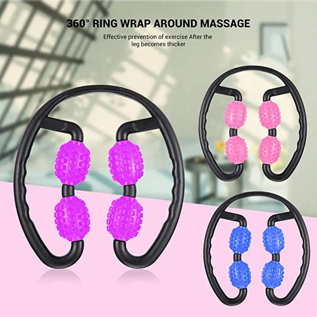 Rouleaux de massage avec poigne en forme de U, 4 roues crantes pour masser les muscles du cou, des bras, des jambes, accessoir
Rouleaux de massage avec poigne en forme de U, 4 roues crantes pour masser les muscles du cou, des bras, des jambes, accessoir