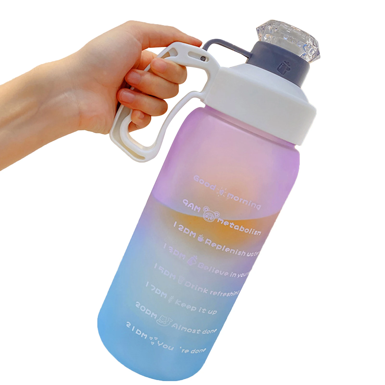 1800ML high-capacity Water Bottle with Handle Letter Print Kettle Water Cup with Detachable Straw for Home Office School
1800ML high-capacity Water Bottle with Handle Letter Print Kettle Water Cup with Detachable Straw for Home Office School