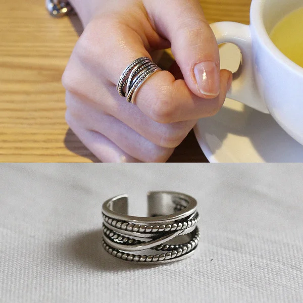 New 925 Sterling Silver Multilayer Chains Rings for Women Adjustable Size Rings Fashion Wedding Jewelry Anillos Mujer 2021
New 925 Sterling Silver Multilayer Chains Rings for Women Adjustable Size Rings Fashion Wedding Jewelry Anillos Mujer 2021