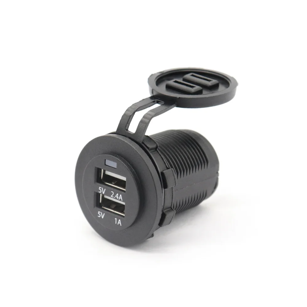 Car Charger Panel with Dual USB Ports Water-resistant Car Modification for Car Marine RV Caravan (Black)
Car Charger Panel with Dual USB Ports Water-resistant Car Modification for Car Marine RV Caravan (Black)