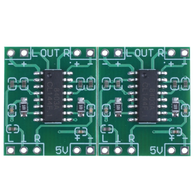 Super Mini PAM8403 2*3W D Class Digital Amplifier Board 2.5-5V USB Power Green+Silver
Super Mini PAM8403 2*3W D Class Digital Amplifier Board 2.5-5V USB Power Green+Silver