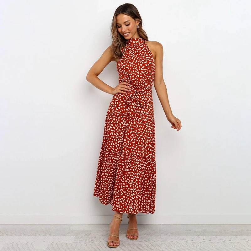 2 Pcs Summer Long Dress Casual Midi Dresses Halter Strapless Sundress Vacation Clothes for Women Red XL & Beige XL
2 Pcs Summer Long Dress Casual Midi Dresses Halter Strapless Sundress Vacation Clothes for Women Red XL & Beige XL