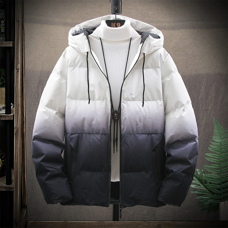 Mens Winter Padding Gradients Jacket 2020 Vintage Streetwear Japanese Men Parka Puffy Thick Warm Winter Fashion Men Coats Short
Mens Winter Padding Gradients Jacket 2020 Vintage Streetwear Japanese Men Parka Puffy Thick Warm Winter Fashion Men Coats Short