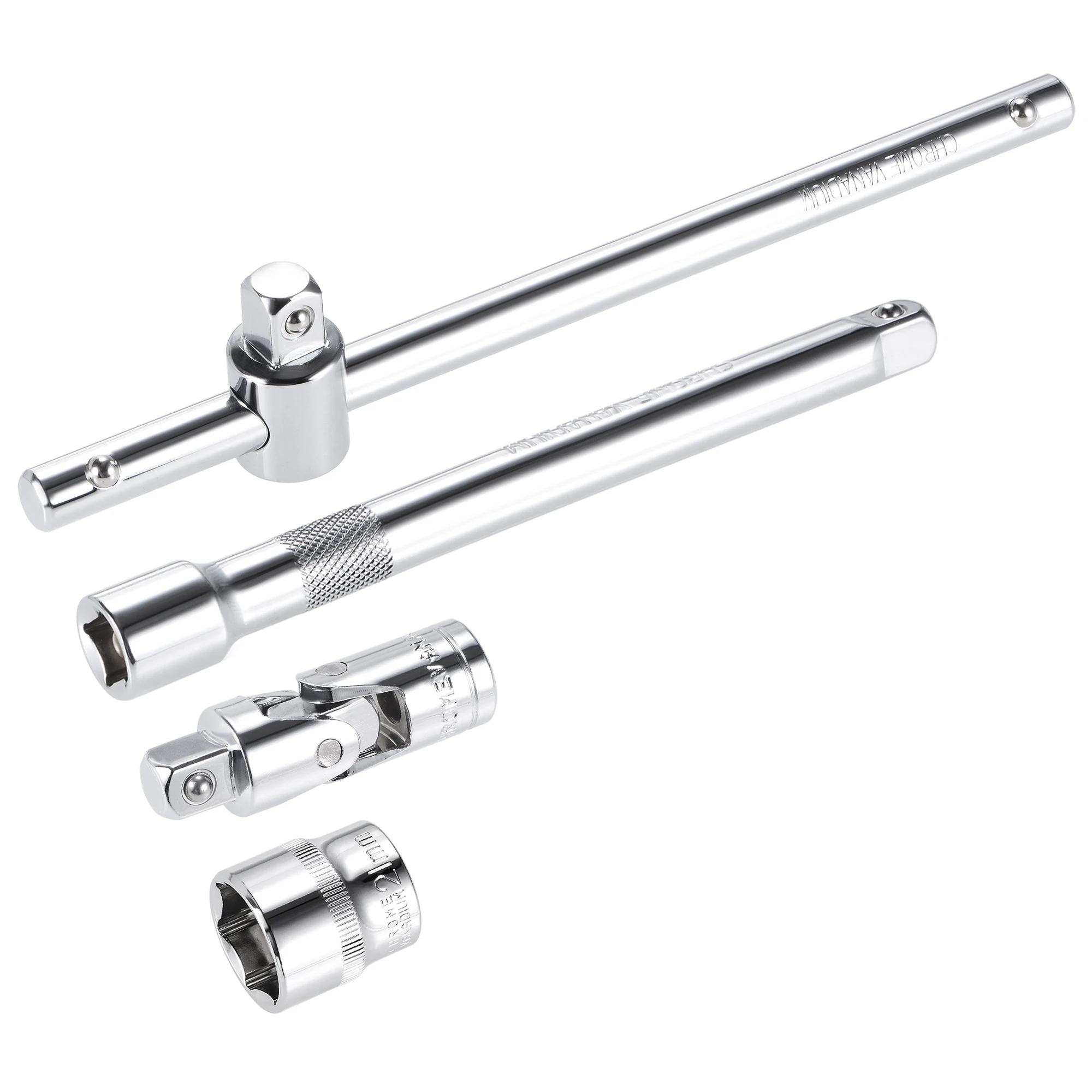 Uxcell 3/8" Drive 21mm Socket 7.5" Sliding Wrench 6" Extension Bar Universal Joint 1 Set
Uxcell 3/8" Drive 21mm Socket 7.5" Sliding Wrench 6" Extension Bar Universal Joint 1 Set
