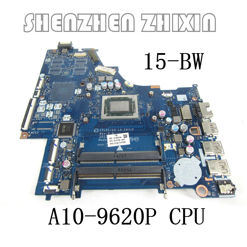 Материнская плата yourui для ноутбука HP 15-BW007CA 15-BW MB W/ A10-9620P CPU CTL51/53 LA-E831P 924718-601 924718-001, полностью протестирована
Материнская плата yourui для ноутбука HP 15-BW007CA 15-BW MB W/ A10-9620P CPU CTL51/53 LA-E831P 924718-601 924718-001, полностью протестирована