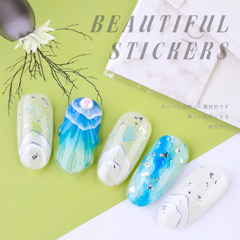 1pc Ins style Nail Art Self-adhesive Sticker White Mountains Hills Shaped Pattern Nails Decals Tips 3D DIY Manicure Decorations
1pc Ins style Nail Art Self-adhesive Sticker White Mountains Hills Shaped Pattern Nails Decals Tips 3D DIY Manicure Decorations