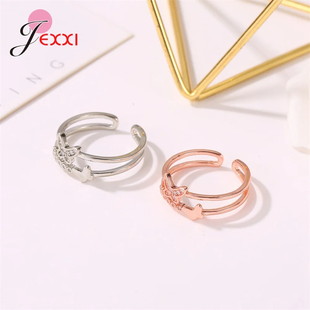 Sweet Butterfly Finger Rings For Women 925 Sterling Silver Statement Rings Size Adjustable Christmas Jewelry Accessory Gifts
Sweet Butterfly Finger Rings For Women 925 Sterling Silver Statement Rings Size Adjustable Christmas Jewelry Accessory Gifts
