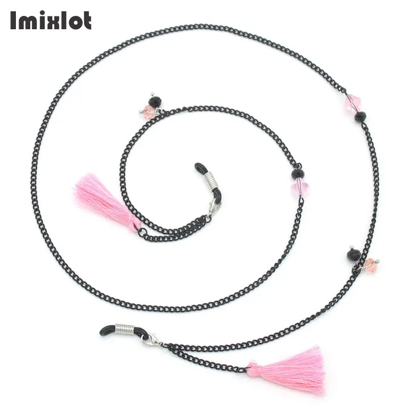 New Fashion Black Eyeglass Chains for Women Tassel Metal Sunglasses Reading Glasses Cords Holder Strap Lanyards Eyewear Necklace
New Fashion Black Eyeglass Chains for Women Tassel Metal Sunglasses Reading Glasses Cords Holder Strap Lanyards Eyewear Necklace