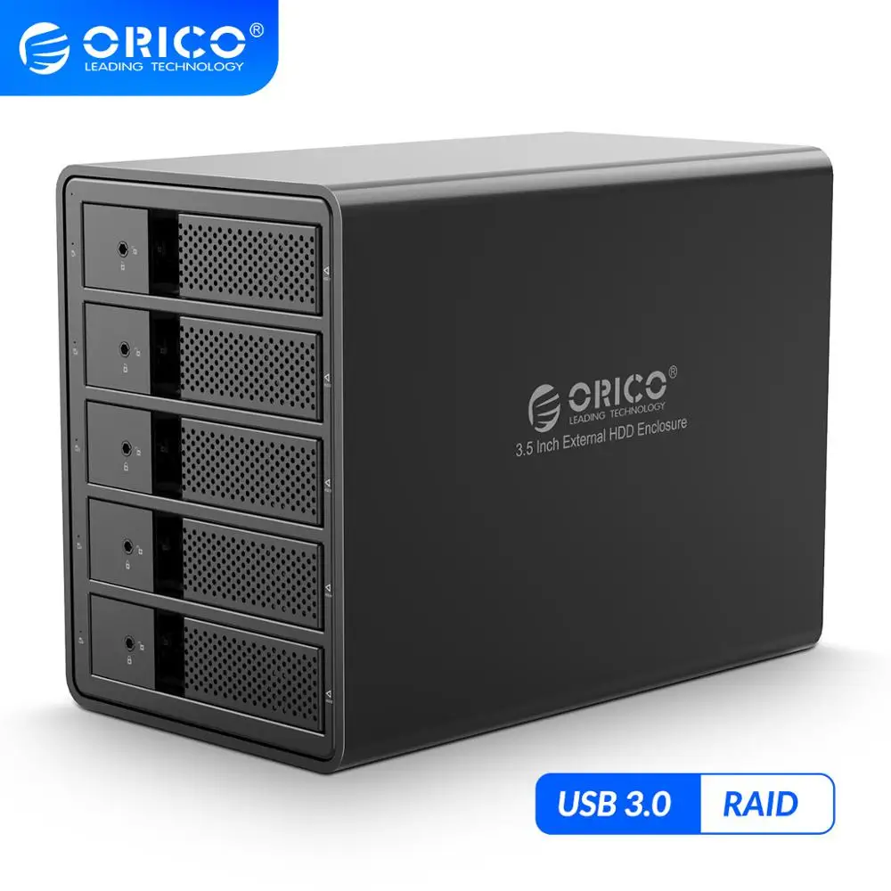 Док-станция ORICO для жесткого диска 3 5 дюйма с разъемами USB 0 на SATA алюминиевым