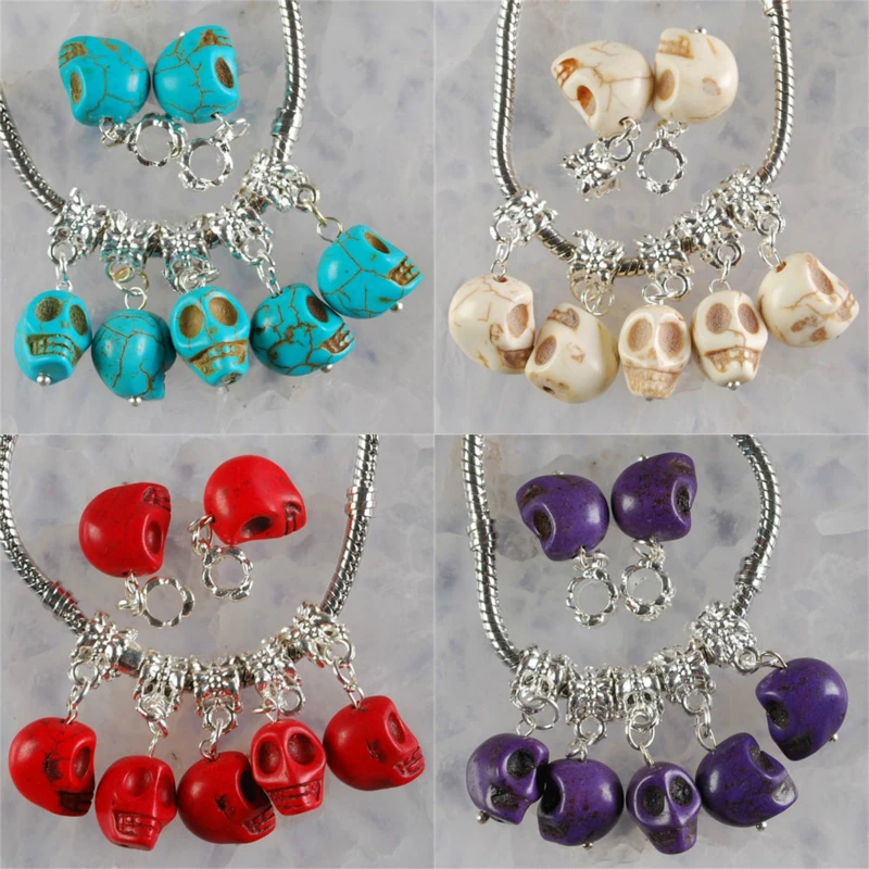 5Pcs 9x11x12mm Multicolor Howlite Turquoise Skull Beads For Jewelry Making DIY Necklace Bracelet Design Charms Accessories
5Pcs 9x11x12mm Multicolor Howlite Turquoise Skull Beads For Jewelry Making DIY Necklace Bracelet Design Charms Accessories