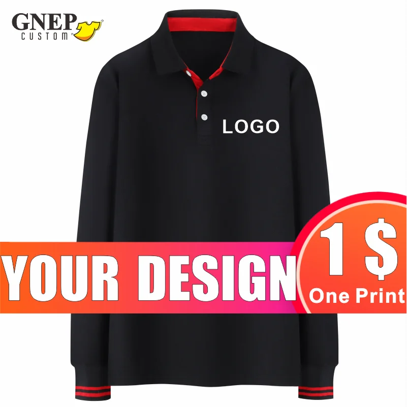 Men's Long-Sleeved Polo Shirts Custom Autumn Warm Bottoming Shirt Fashion Tops Comfortable Embroidered Logo GNEP2020 New
Men's Long-Sleeved Polo Shirts Custom Autumn Warm Bottoming Shirt Fashion Tops Comfortable Embroidered Logo GNEP2020 New