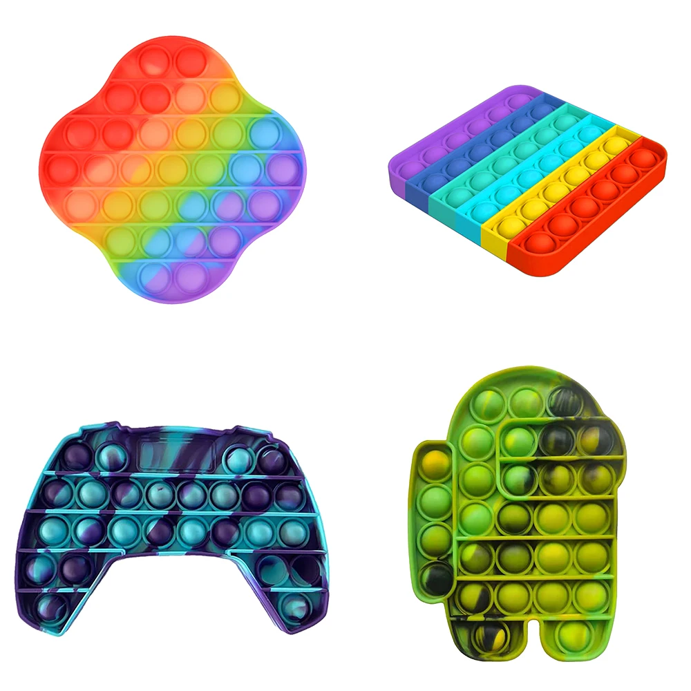 Rainbow Push Pops Fidget Toy Anxiety Relieve Push Bubble Toy Kids Simple Dimple Autism Puzzle Toy For Children Adult Free Ship
Rainbow Push Pops Fidget Toy Anxiety Relieve Push Bubble Toy Kids Simple Dimple Autism Puzzle Toy For Children Adult Free Ship
