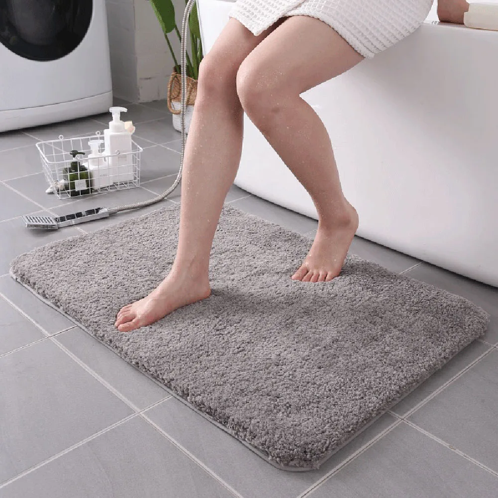 Non-slip Water Absorbent Bathroom Carpet Solid Color Soft Thicken Plush Shaggy Mat For Kitchen Shower Room Toilet Anti-skid Rug
Non-slip Water Absorbent Bathroom Carpet Solid Color Soft Thicken Plush Shaggy Mat For Kitchen Shower Room Toilet Anti-skid Rug