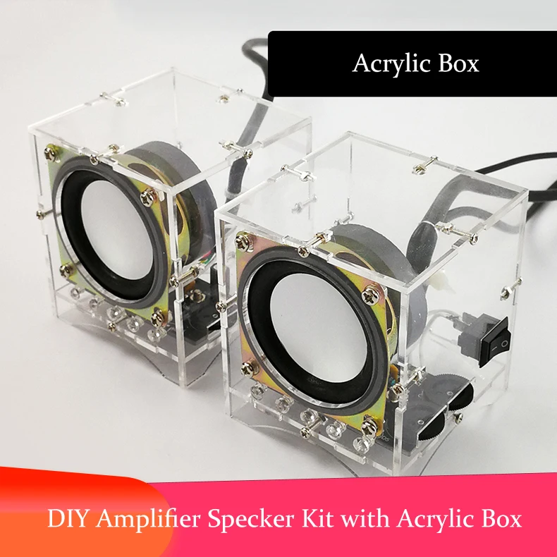 Высокое качество смешной DIY корпус мини 3W динамик компьютер аудио