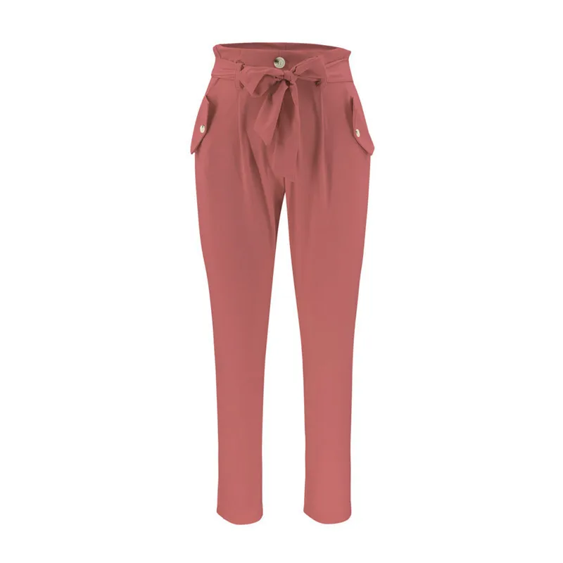 Spring Autumn Elegant Sashes Bow Design Pencil Pants Women New Solid Color Casual High Waist Pocket Hips Office Work Trousers
Spring Autumn Elegant Sashes Bow Design Pencil Pants Women New Solid Color Casual High Waist Pocket Hips Office Work Trousers