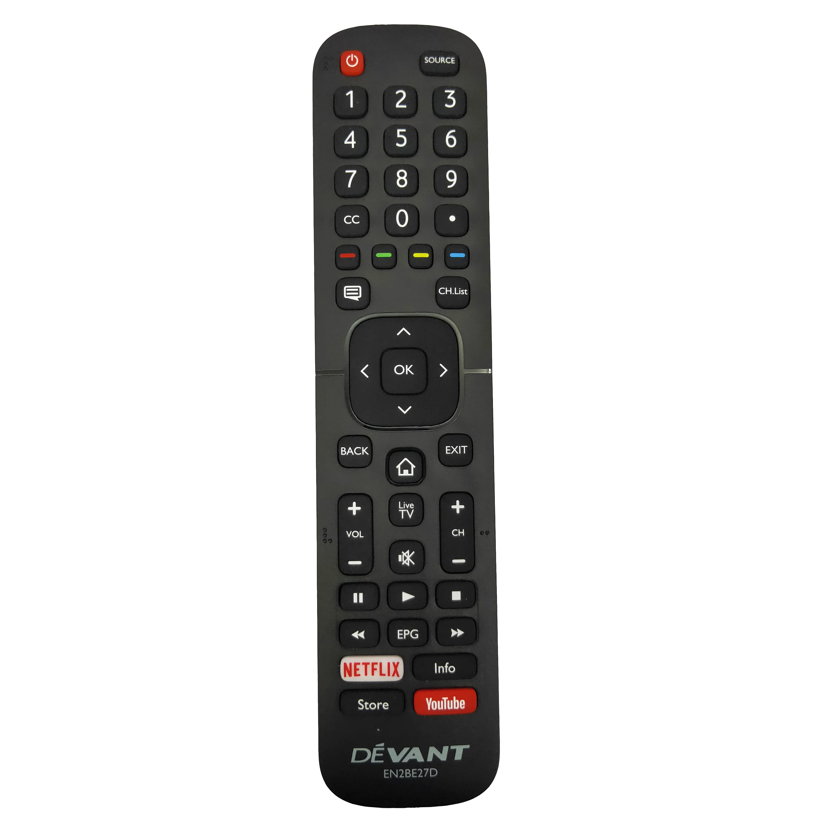 

New Original EN2BE27D For Hisense DEVANT LCD TV Remote Control with Netflix Youtube Fernbedienung