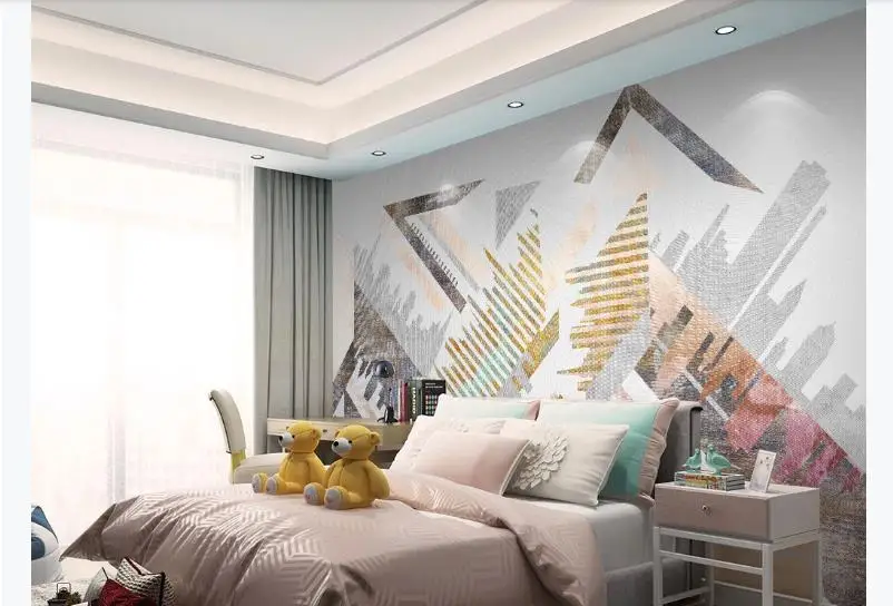 Custom Wall Mural Nordic abstract geometry Silk Wallpapers Creative fashion TV Backdrop Wallpaper
Custom Wall Mural Nordic abstract geometry Silk Wallpapers Creative fashion TV Backdrop Wallpaper