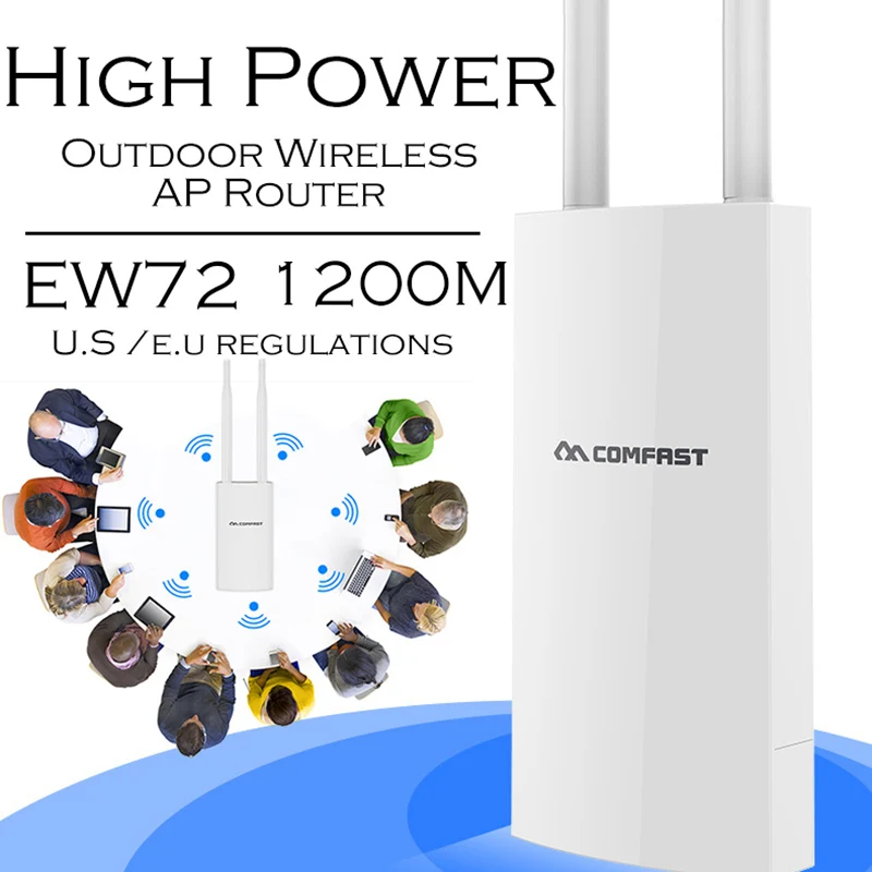 Открытый Wi Fi ретранслятор AC1200 маршрутизатор усилитель AP расширитель WIPS
