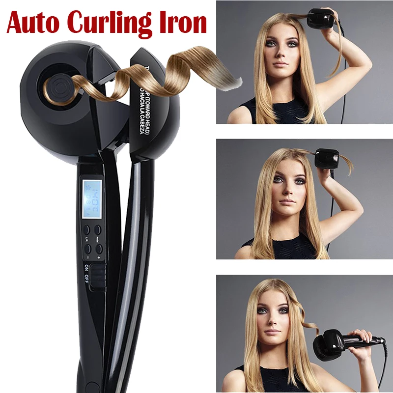 Automatic Hair Curler Steam Spray Magic Twist Curling Iron Hair Curler Ceramic Roller Wave Hair Curlers Styler Tools
Automatic Hair Curler Steam Spray Magic Twist Curling Iron Hair Curler Ceramic Roller Wave Hair Curlers Styler Tools