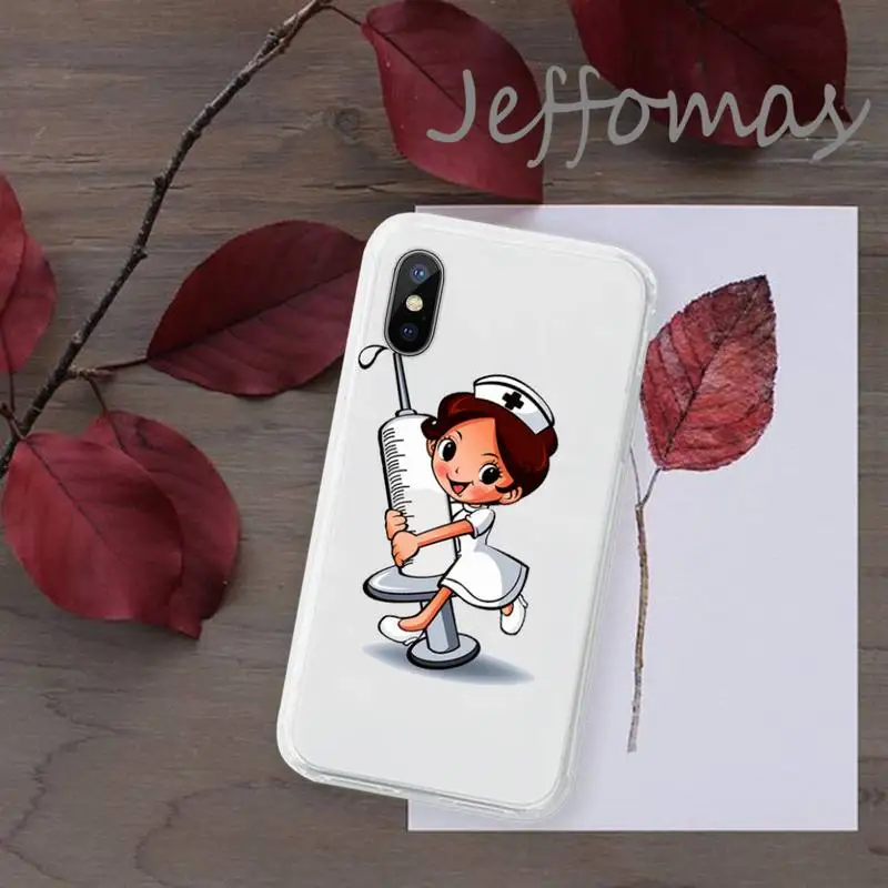 Cartoon Medicine Doctor Nurse Phone Case Transparent for iPhone 11 12 mini pro XS MAX 8 7 6 6S Plus X 5S SE 2020 XR
Cartoon Medicine Doctor Nurse Phone Case Transparent for iPhone 11 12 mini pro XS MAX 8 7 6 6S Plus X 5S SE 2020 XR