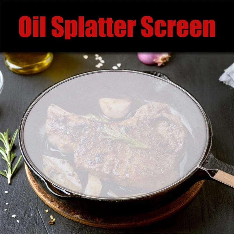 4PCS Oil Grease Splatter Screen Stainless Steel Grease Splatter Guard for Frying Pan Tools 21cm/25cm/29cm/33cm
4PCS Oil Grease Splatter Screen Stainless Steel Grease Splatter Guard for Frying Pan Tools 21cm/25cm/29cm/33cm