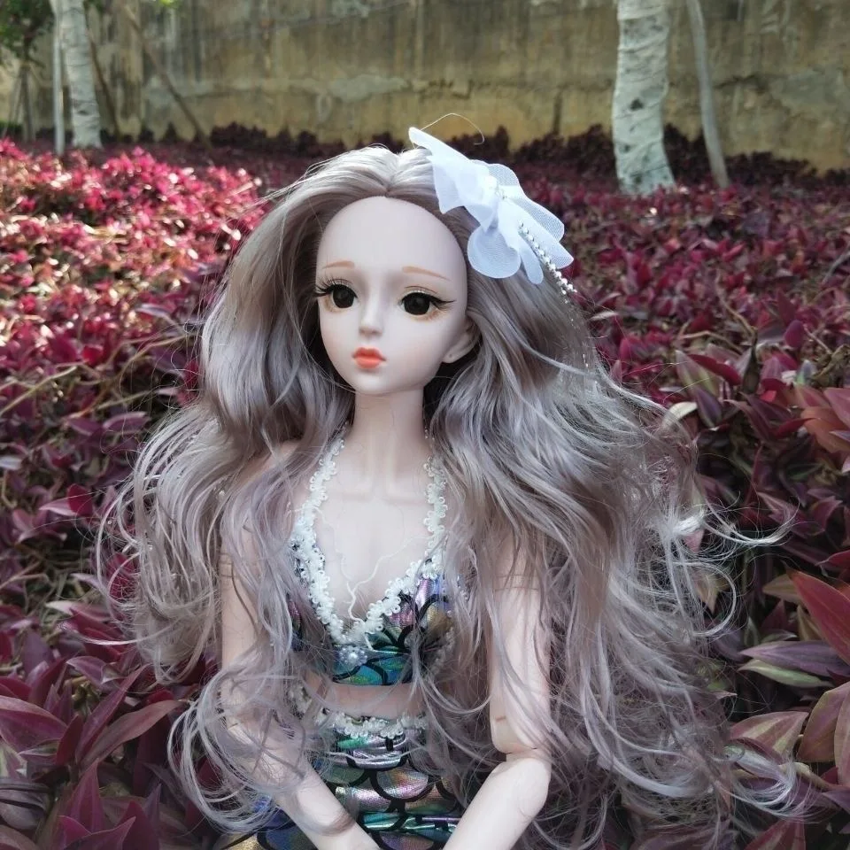 60CM Fashion Mermaid BJD Long Hair Princess Dolls Fashion Clothes Full Set Accessories 1/3 Doll Toy for Girl High Quality Gifts
60CM Fashion Mermaid BJD Long Hair Princess Dolls Fashion Clothes Full Set Accessories 1/3 Doll Toy for Girl High Quality Gifts