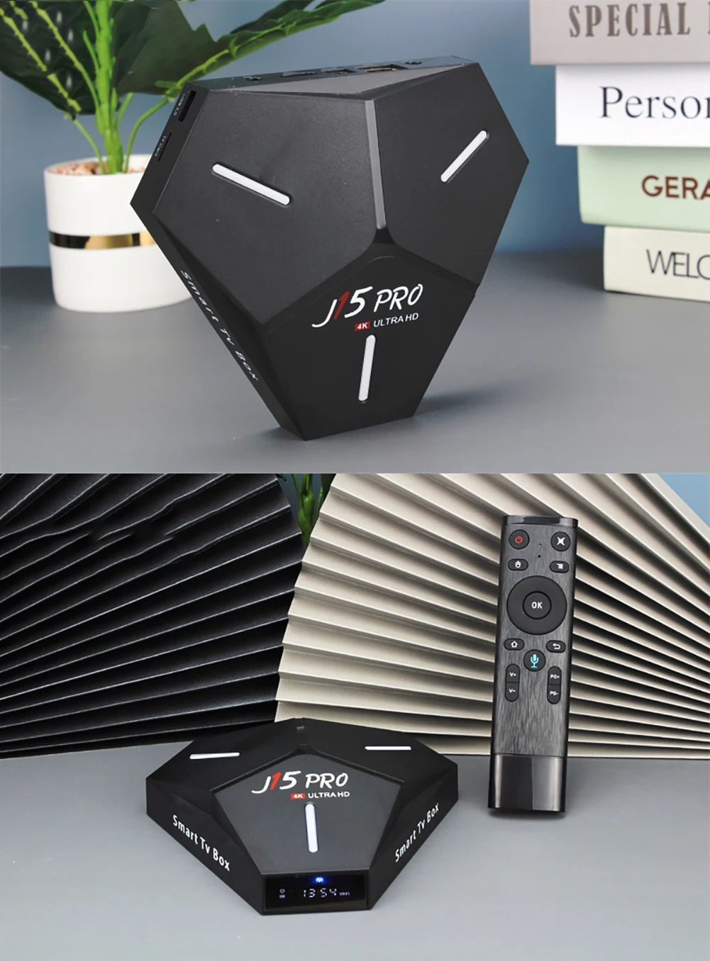 Top-sell Tv Box J15Pro Android 9.0 RK3328 Quadcore Dual WIFI 2.4G/5G 4K HD Media Player Google Voice Remote Set top smart tv box 
Top-sell Tv Box J15Pro Android 9.0 RK3328 Quadcore Dual WIFI 2.4G/5G 4K HD Media Player Google Voice Remote Set top smart tv box
