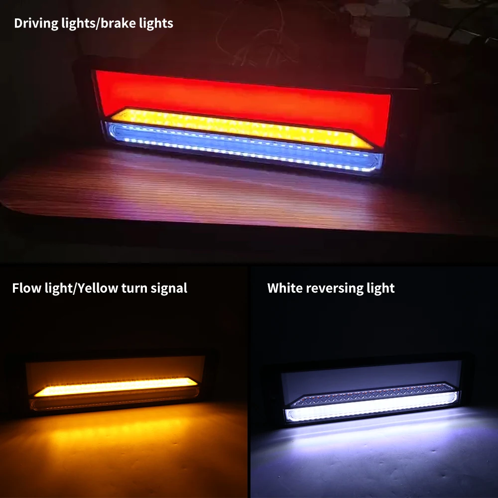 2pcs 147 LED Turn Signal Light Flowing Stop Light Turning Taillight Reverse Lamp Tail Light Waterproof for Truck Trailer 12V 24V
2pcs 147 LED Turn Signal Light Flowing Stop Light Turning Taillight Reverse Lamp Tail Light Waterproof for Truck Trailer 12V 24V