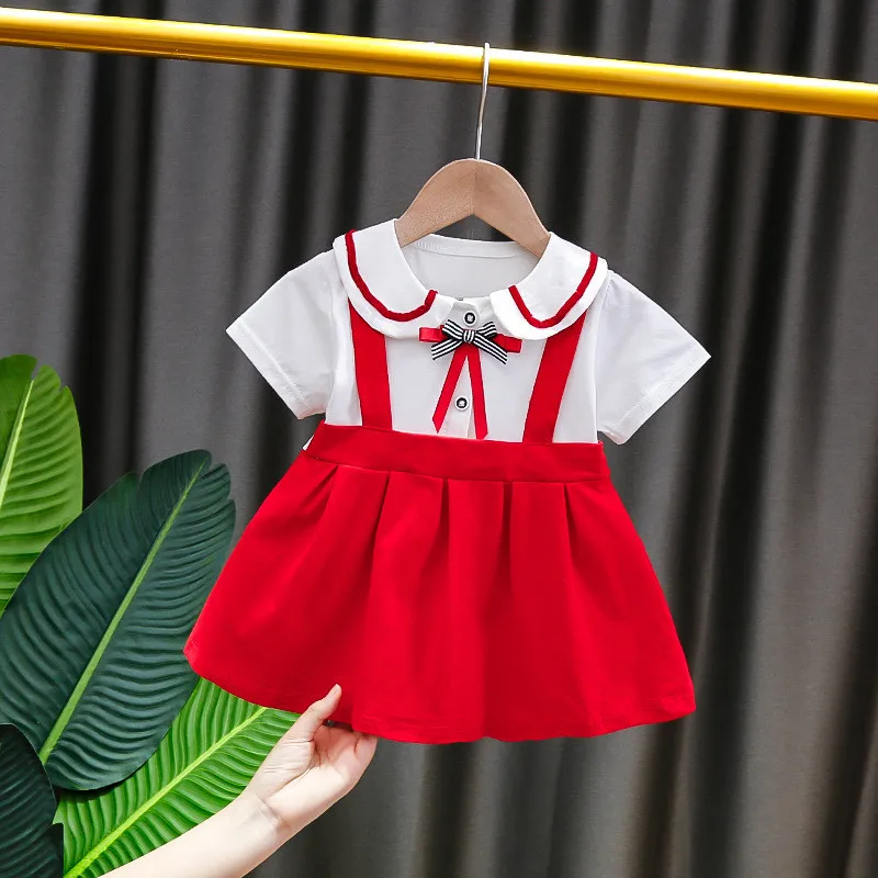 Toddler Girl Dress 2021 Summer New Cute Baby Child Doll Collar Bow Straps Patchwork Princess Vestidos 0-2 Years Baby Clothing
Toddler Girl Dress 2021 Summer New Cute Baby Child Doll Collar Bow Straps Patchwork Princess Vestidos 0-2 Years Baby Clothing
